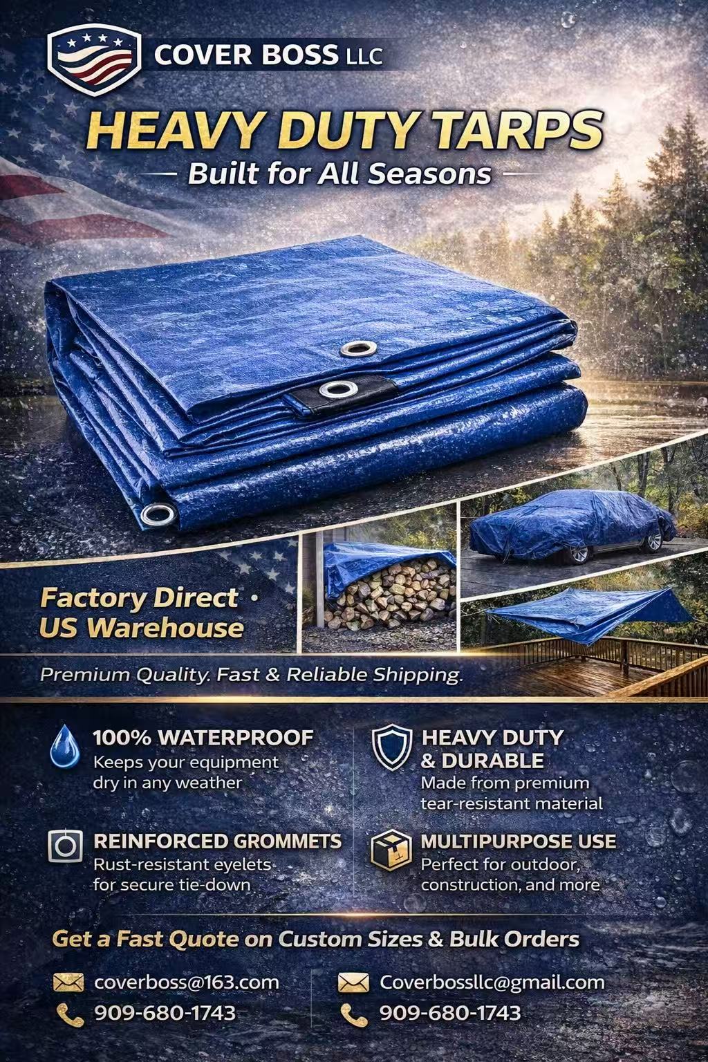 Heavy Duty Tarps Alion - COVER BOSS LLC