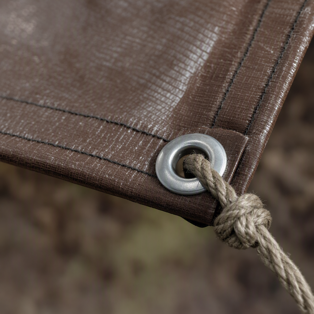 20 Mil Heavy Duty Tarp - Grommet Detail