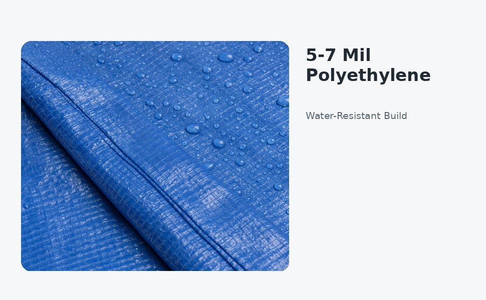 Water-Resistant Build - Polyethylene Material